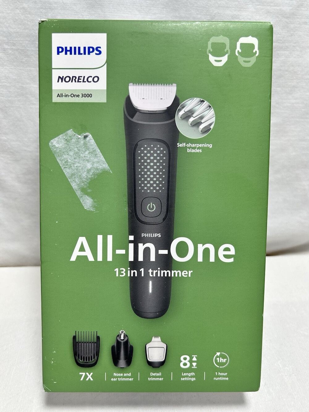 Philips Norelco All-in-One 3000 Trimmer 13-in-1 Beard Hair Grooming MG3939/50